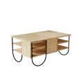 Masuta de cafea Norfolk Oak, Decortie, 94x60x45 dt, stejar