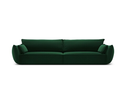 Canapea 4 locuri, Kaelle, Micadoni Home, BL, 248x110x85 cm, catifea, verde bottle