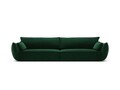 Canapea 4 locuri, Kaelle, Micadoni Home, BL, 248x110x85 cm, catifea, verde bottle