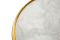 Aplica de perete Marble, Mauro Ferretti, 2 x E14, 40W, 24x6x24 cm, marmura/fier, auriu/alb marmorat