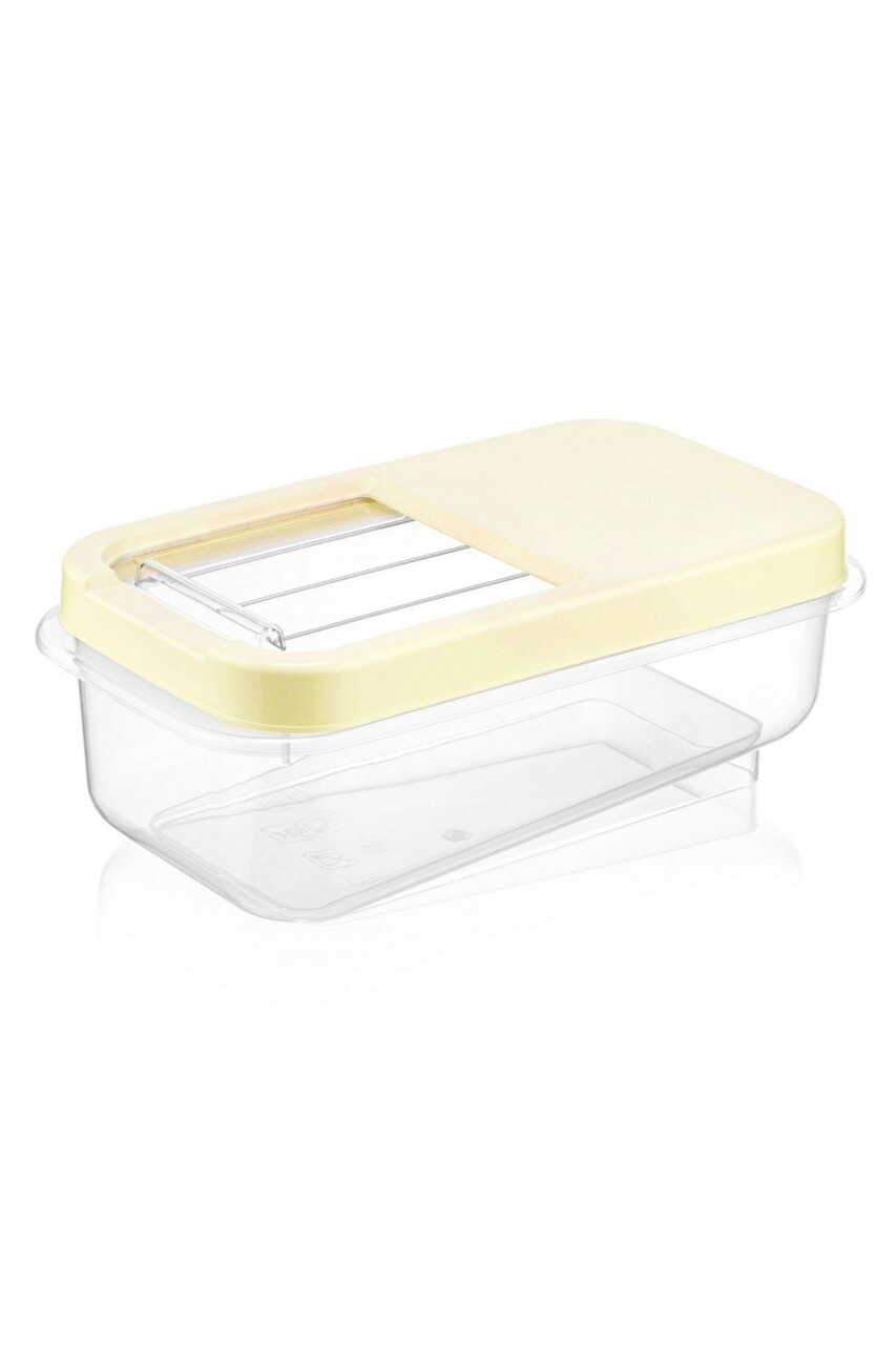 Set recipiente depozitare, Okko - Kitchen, 639OKK1116, Plastic , 34.5x19x2.5 cm, 5 L, 3 piese, Crem