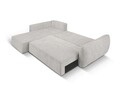 Coltar extensibil stanga 4 locuri, Kaelle, Micadoni Home, BL, 252x165x87 cm, poliester chenille, gri deschis