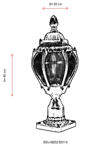 Lampa de exterior, Avonni, 685AVN1330, Plastic ABS, Negru