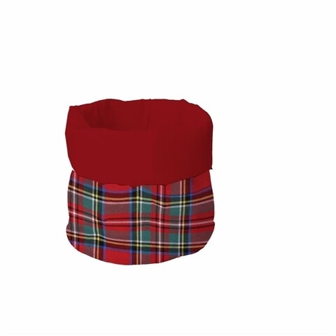 Cos pentru paine, Tognana, Tartan Dublino, 18 x 16.5 cm, 90% bumbac, 10% poliester, multicolor