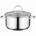 Set pentru gatit 12 piese BergHOFF, Essentials Comfort, inox 18/10, capac din sticla