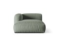 Sezlong modular living stanga 1 loc, Martina-169, Micadoni Home, 176x123x75 cm, tesatura structurata catifelata, verde muschi