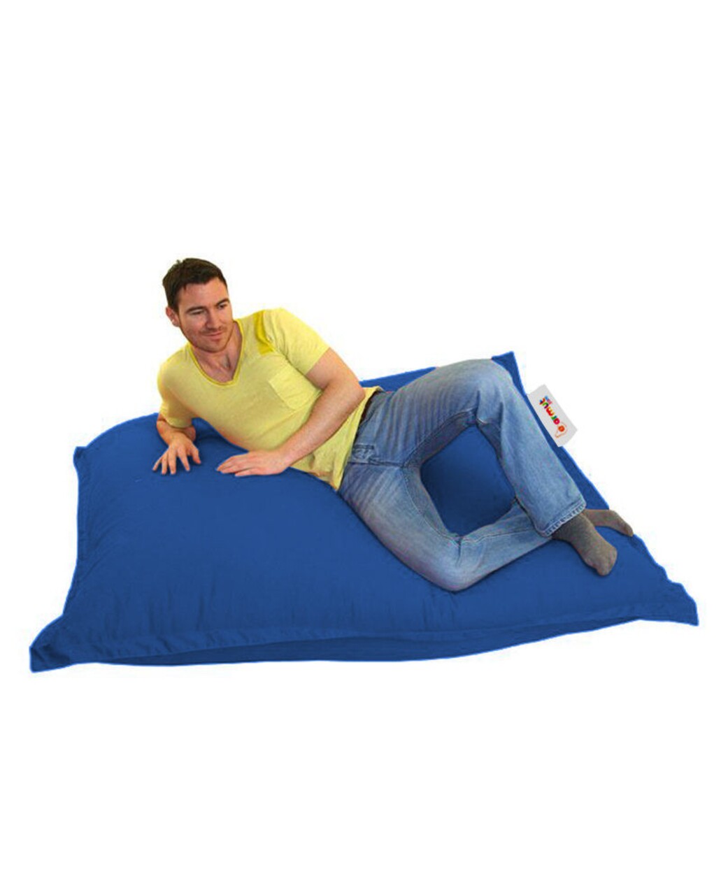 Fotoliu puf, Bean Bag, Ferndale, 100 x 100 cm, poliester impermeabil, albastru - 2 | YEO