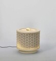 Fantana decorativa cu LED Akira, Bizzotto, 25x23 cm, metal, bej