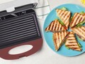 Sandwich maker Beper, 22x21.5x8.5 cm, bachelita, alb