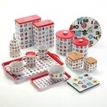 Set 2 cutii pentru biscuiti Stop, Versa, 24x18x33 cm, metal