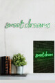 Decoratiune luminoasa LED, Sweet Dreams, Benzi flexibile de neon, DC 12 V, Verde