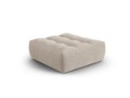 Taburet, Bloom-86, Micadoni Home, 110x101x42 cm, tesatura structurata, bej inchis