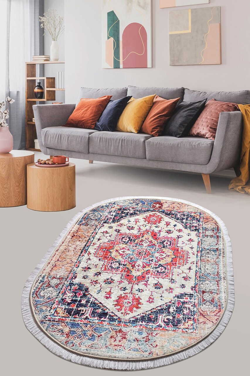 Covor, Paix, 120x150 cm, 50% catifea/50% poliester, Multicolor