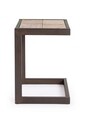 Scaun de bar Blocks, Bizzotto, 36 x 32 x 47 cm, otel/lemn de brad