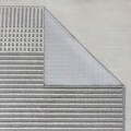 Covor Elton Stripe Wash Grey, Flair Rugs, 200x320 cm, polipropilena/poliester, gri