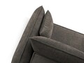 Coltar extensibil stanga 4 locuri, Kaelle, Micadoni Home, BL, 252x165x87 cm, poliester chenille, gri