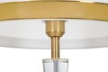 Lampadar Cristal, Mauro Ferretti, Ø40 x 153 cm, 1 x E27, 40W, fier/sticla/textil, auriu/alb