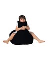 Fotoliu puf, Bean Bag Baton, Ferndale, 70 x 70 cm, poliester impermeabil, negru