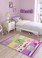 Covor Patchwork - Pink, Confetti, 100x150 cm, poliamida, multicolor