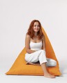 Fotoliu puf, Bean Bag Ferndale, Pyramid Bed, 145 cm, poliester impermeabil, portocaliu