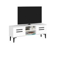 Comoda TV, Olivia, View, 120x48.2x29.6 cm, PAL, Alb