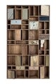 Biblioteca Dhaval, Bizzotto, 115x30x200 cm, lemn de mango/MDF