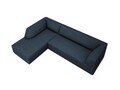 Coltar stanga 4 locuri, Ruby, Micadoni Home, BL, 273x180x69 cm, poliester, albastru navy