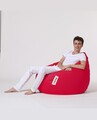 Fotoliu puf, Bean Bag, Ferndale Premium XXL, 115 x 130 cm, poliester impermeabil, rosu