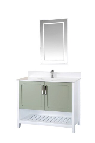 Set mobilier de baie (2 piese), Jussara, Yampa 42, Verde