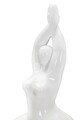 Statueta decorativa, Woman Yoga, Mauro Ferretti, 16 x 9 x 45.8 cm, polirasina, alb