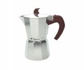 Cafetiera Grancucina Grey, Tognana, 6 cesti, 300 ml, aluminiu/silicon/plastic, argintiu/maro