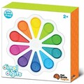 Jucarie senzoriala cu bule de silicon Dimpl Digits, Fat Brain, Tomy, 22.5x4 cm, silicon/plastic, multicolor