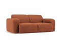 Canapea 2 locuri, Molino-101, Micadoni Home, 170x95x72 cm, tesatura boucle, maro