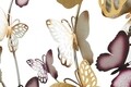 Decoratiune de perete Butterflies Bordeaux, Mauro Ferretti, 132x95.5 cm, fier, multicolor