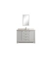 Set mobilier de baie (2 piese), Jussara, Yellowstone 48, Alb