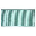 Patura pentru picnic Stripes, pliabila, 90x180 cm, polipropilena, turcoaz