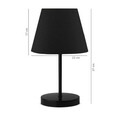 Lampa de masa, Insignio, 780SGN1899, PVC, Negru