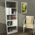 Biblioteca Wooden Art, Amitola White, 58.3x170x27 cm