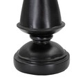 Statueta decorativa / Piesa de sah Rege, Black King, Mauro Ferretti, Ø11 x 32.5 cm, polirasina, negru/auriu