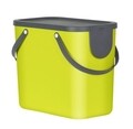 Cos de gunoi pentru colectare selectiva Albula, Rotho, 25 L, plastic, verde lime