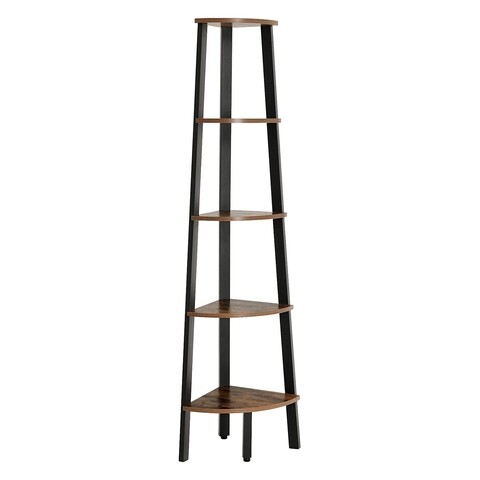 Corp biblioteca Ladder, Vasagle, 32.5 x 34 x 159 cm, otel/PAL, maro rustic