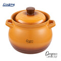 Oala cu capac 6 L, ORIGINI by Chef Nicolai Tand, Cooking by Heinner, ceramica, portocaliu degrade