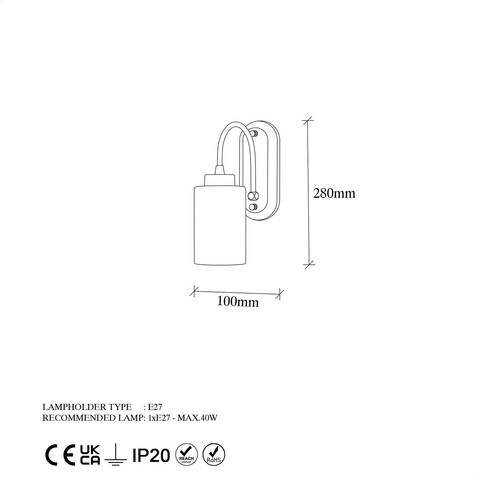 Aplica de perete, Fulgor, 942FLG2201, Metal, Auriu