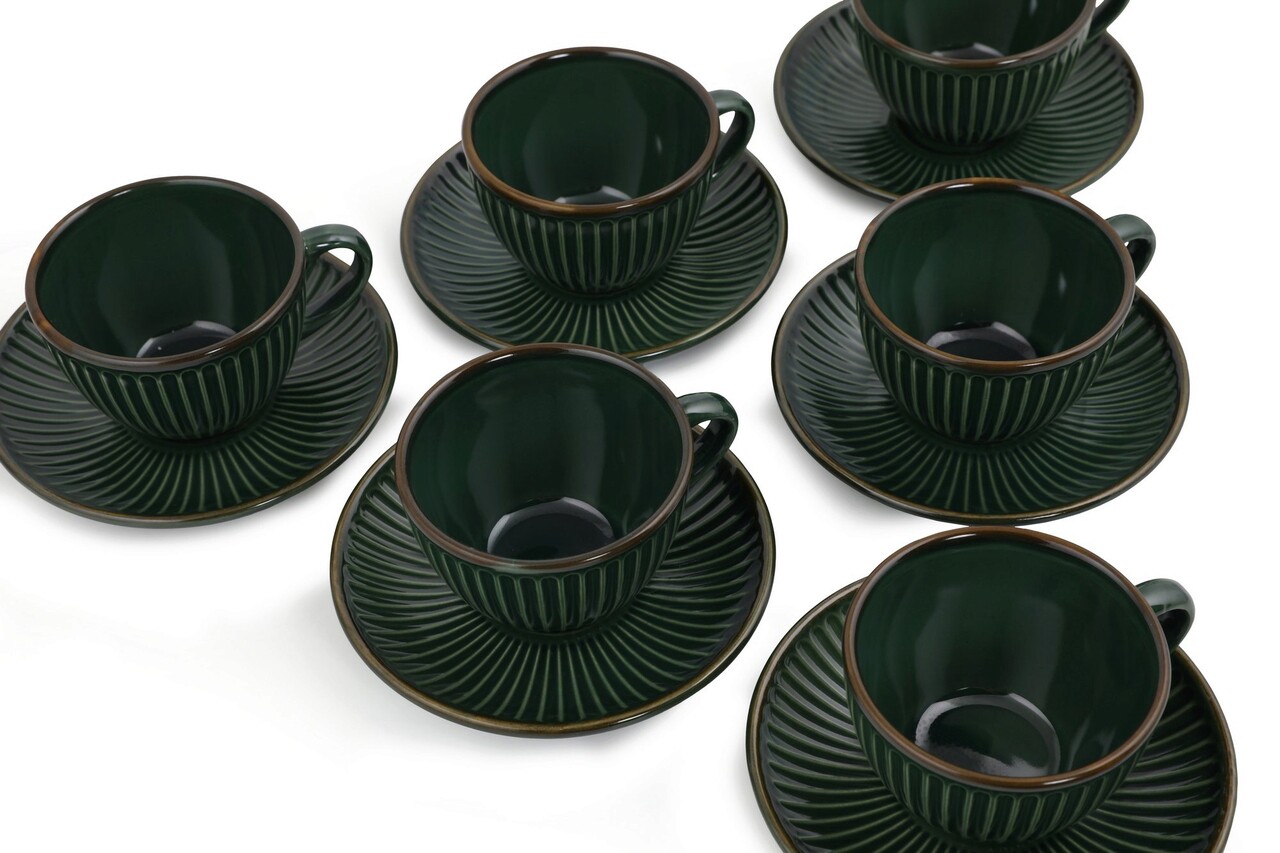 Set pentru ceai, Keramika, 275KRM1531, Ceramica, Verde - 2 | YEO