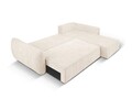 Coltar extensibil dreapta 4 locuri, Kaelle, Micadoni Home, BL, 252x165x87 cm, poliester chenille, bej deschis