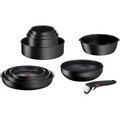 Set 13 piese pentru gatit, Tefal, Ingenio Unlimited, aluminiu, negru