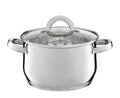 Oala cu capac Berry, Ambition, 18 cm, 2.5 L, inox/sticla temperata