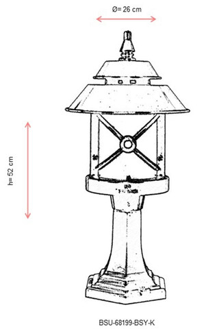 Lampa de exterior, Avonni, 685AVN1313, Plastic ABS, Alb/Negru