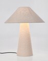 Lampa de masa Lamki, Bizzotto, D38x46 cm, 1 LED x E27, 13W, polistiren/metal/tesatura Boucle, crem