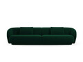 Canapea 4 locuri, Camden, Cosmopolitan Design, 304x102x72 cm, catifea, verde bottle